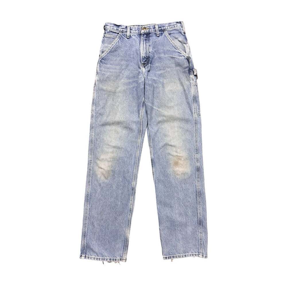 Vintage Carhartt Carpenter Pants Light Wash Denim Jeans Size 30x34